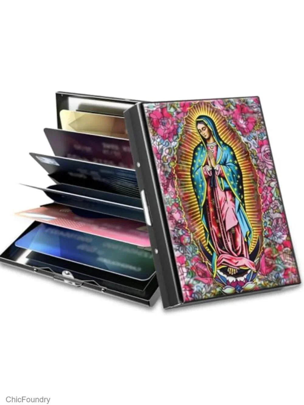 Slim Metal RFID Blocking Card Holder Up to 10 Cards